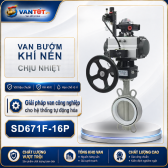 Van bướm mặt bích khí nén D641X-16Q