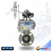 van bướm khí nén nhựa PPH D671X-10S