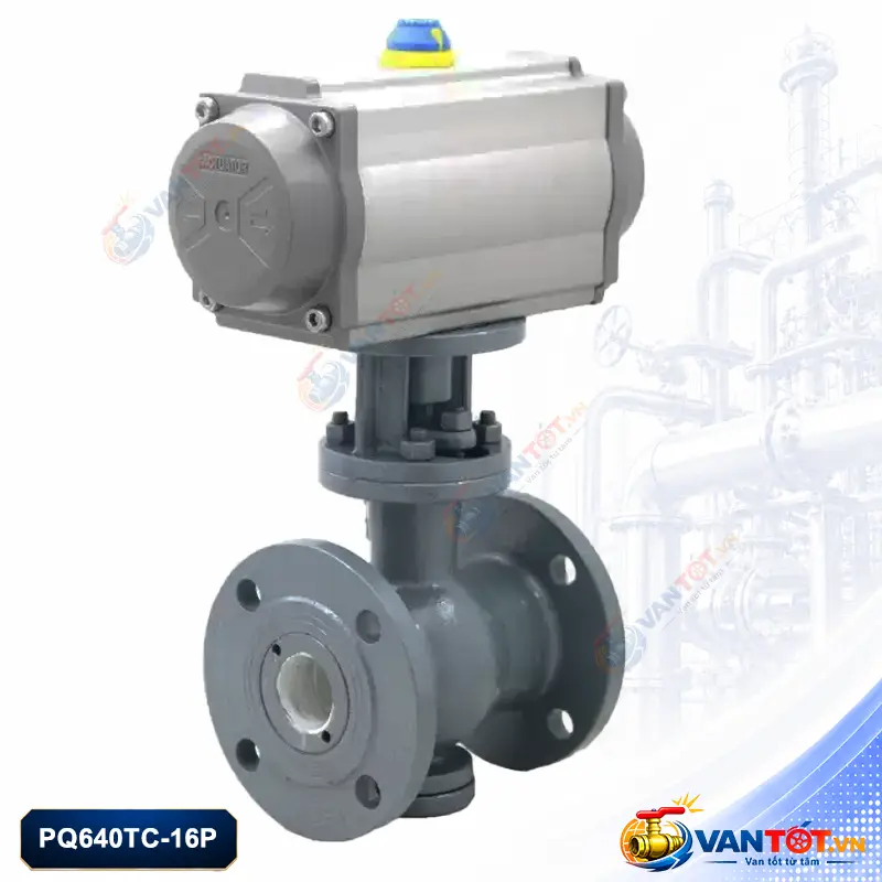 van bi lệch tâm gốm khí nén PQ640TC-16C van bi lệch tâm gốm khí nén PQ640TC-16C