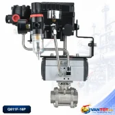 van bi khí nén ren 3 mảnh inox 304 Q611F-16P