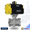 van bi khí nén ren ba mảnh inox Q611F-16P