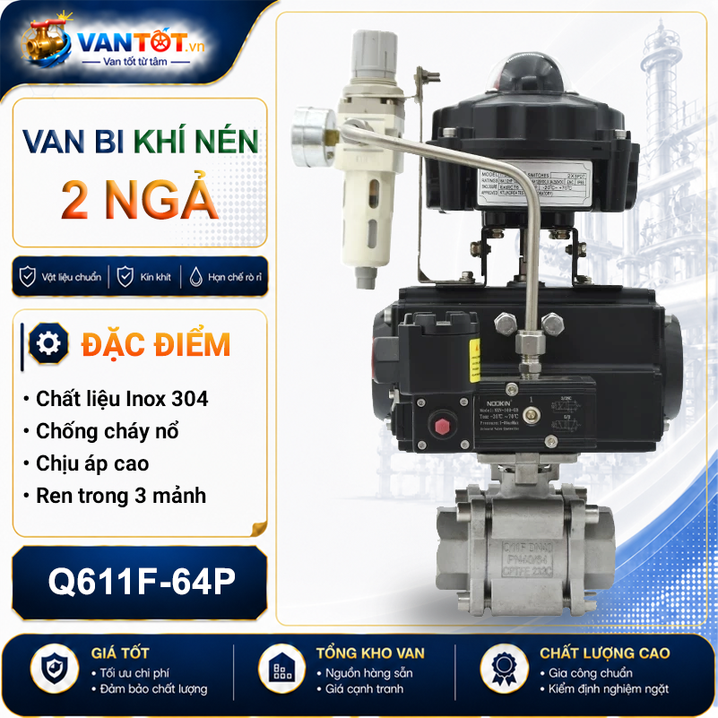 van bi khí nén siêu mỏng Q671F-16C