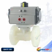 van bi mặt bích khí nén PVDF Q641F-10S