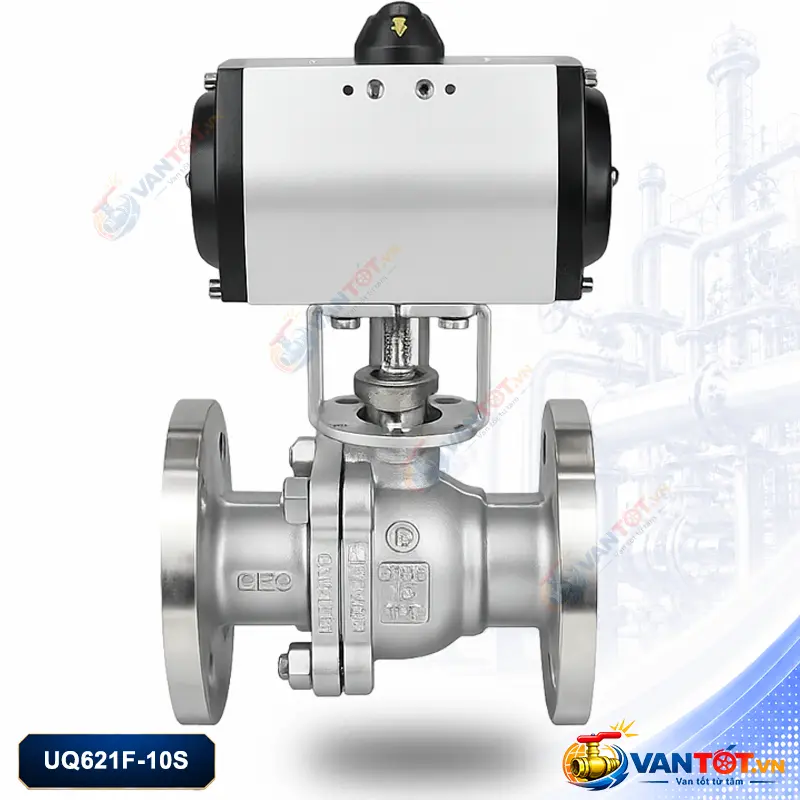 van bi mặt bích khí nén inox 304 Q641F-16P van bi mặt bích khí nén inox 304 Q641F-16P