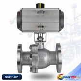 van bi mặt bích khí nén inox 304 Q641F-40P