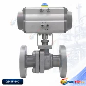 van bi khí nén mặt bích Q641F-64C