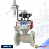 van bi mặt bích khí nén nhựa PPH