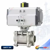 van bi khí nén hàn đối đầu inox 304 Q661F-16P