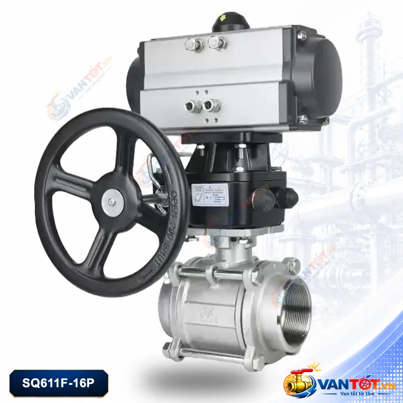 van bi khí nén điều khiển bằng tay SQ611F-16P van bi khí nén điều khiển bằng tay SQ611F-16P
