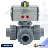 van bi khí nén 3 ngã nhựa CPVC