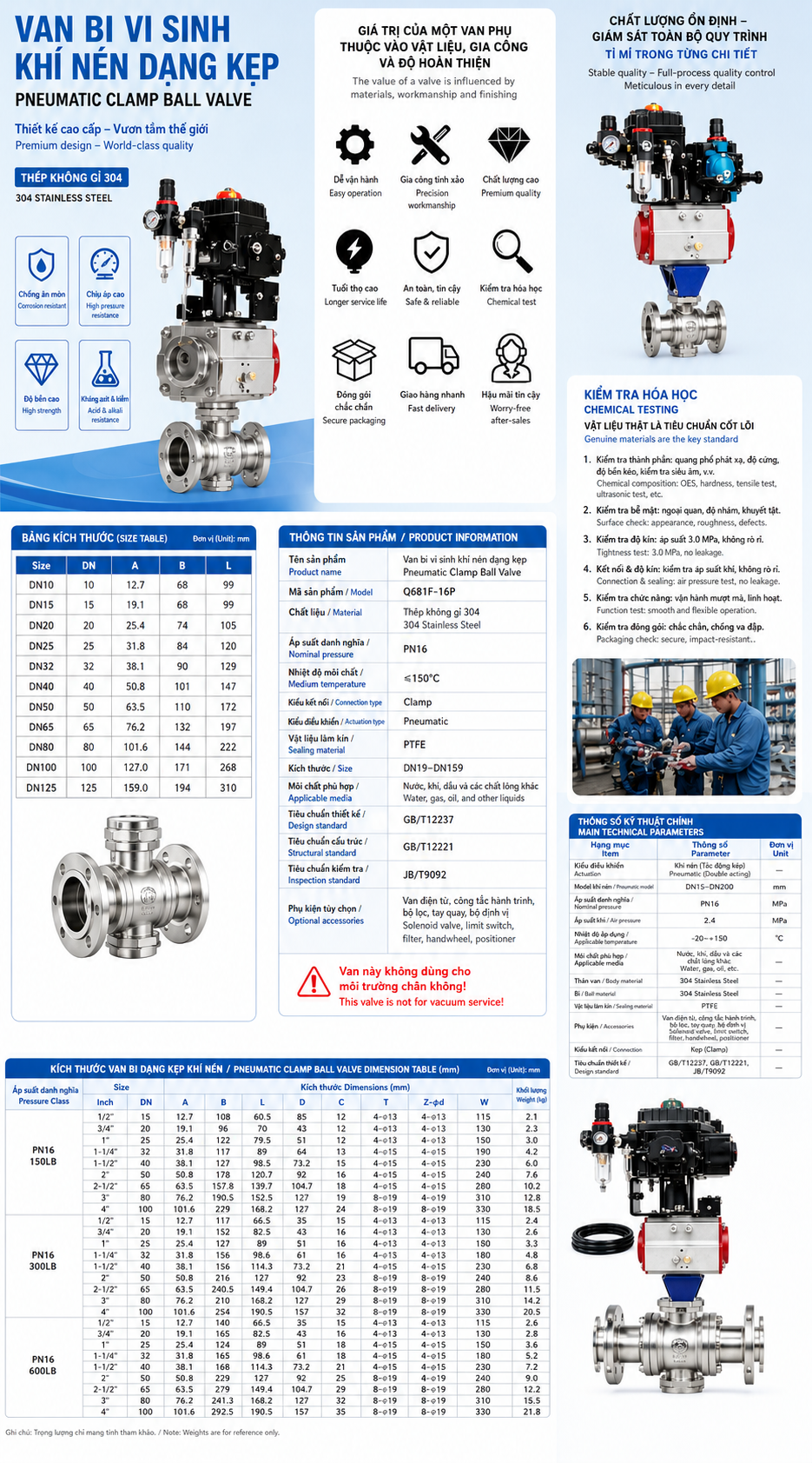 van bi điều chỉnh khí nén VQ647H-16P