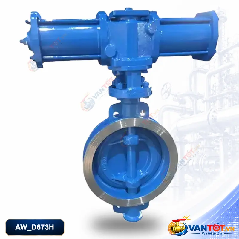 van bướm khí nén hard seal ba lệch tâm D673H-16C van bướm khí nén hard seal ba lệch tâm D673H-16C