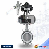 van bướm khí nén inox điều tiết D671F-16P