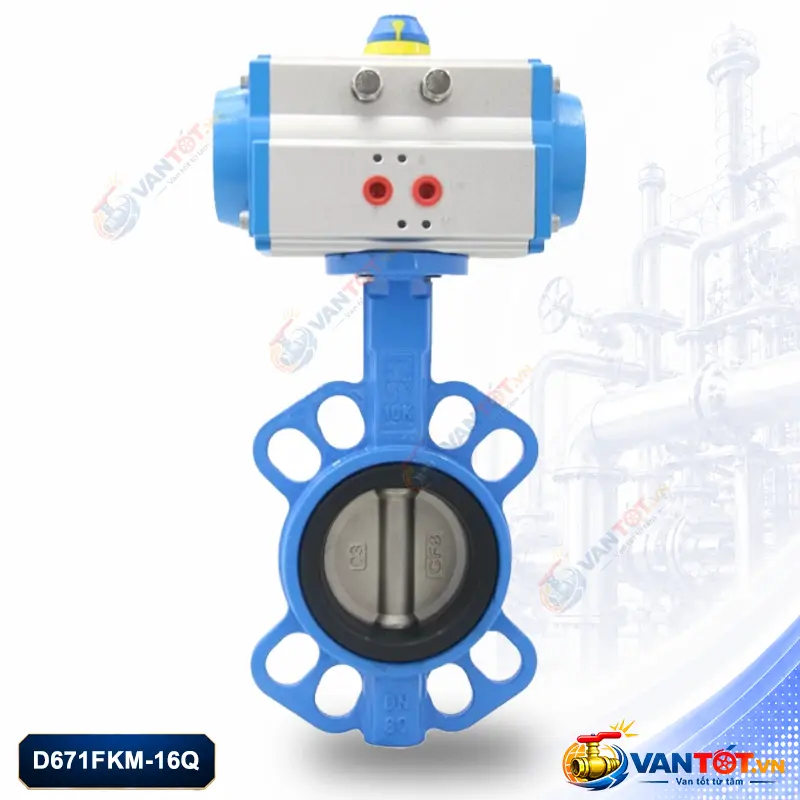 van bướm khí nén D671FKM-16Q van bướm khí nén D671FKM-16Q