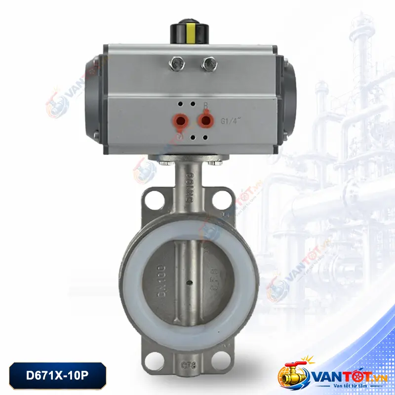 van bướm khí nén inox D671X-10P van bướm khí nén inox D671X-10P