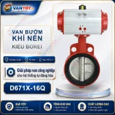 van bướm khí nén đối kẹp