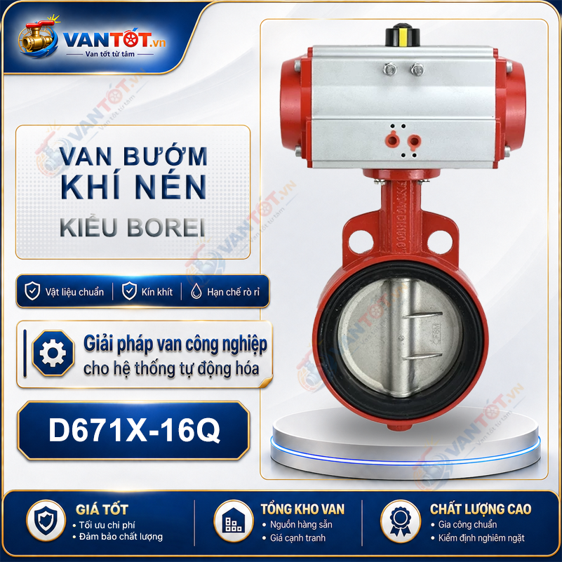 van bướm khí nén đối kẹp van bướm khí nén đối kẹp