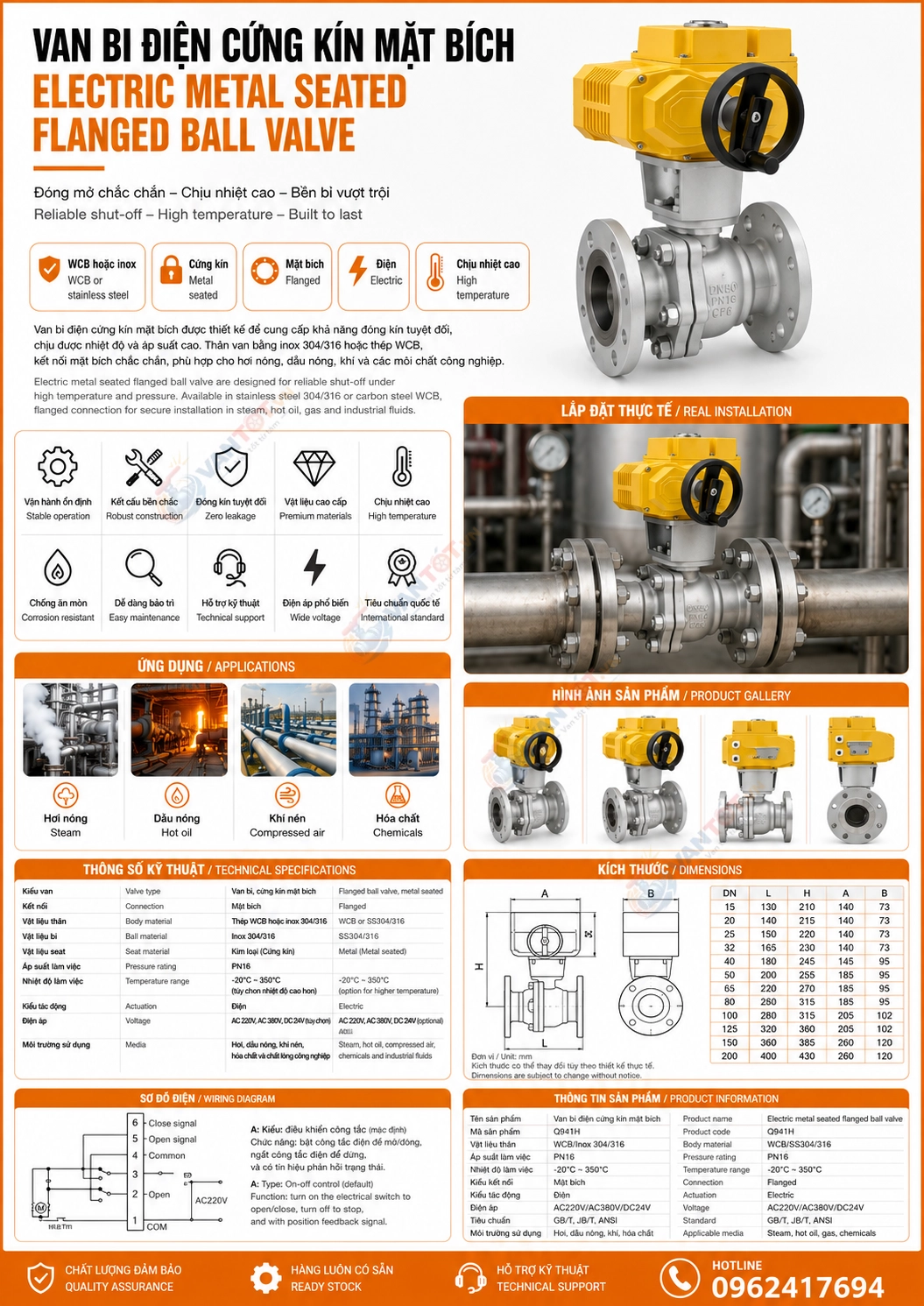 van bi điện Q941H
