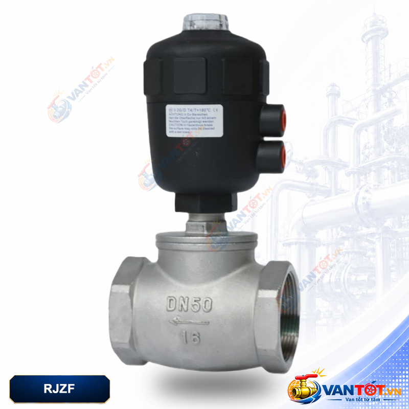 van cầu khí nén ren trong inox 304 van cầu khí nén ren trong inox 304