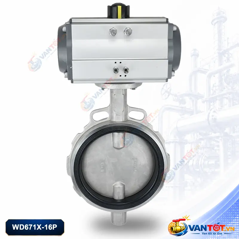 van bướm khí nén inox WD671X-16P van bướm khí nén inox WD671X-16P