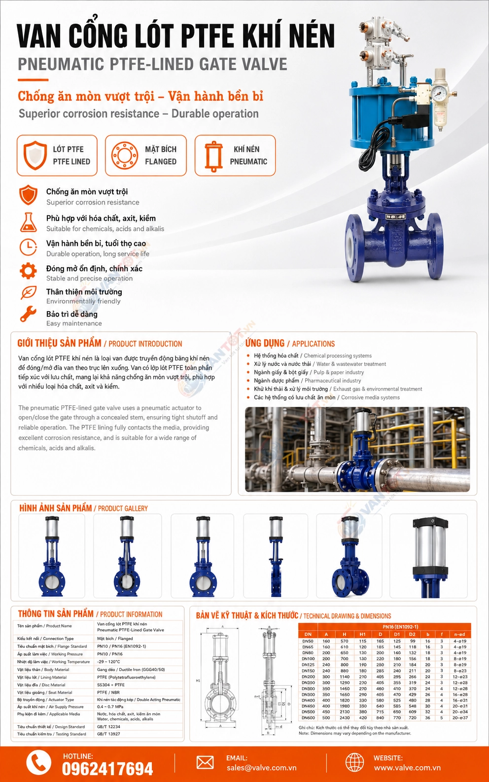 van cổng khí nén Z641F46-16